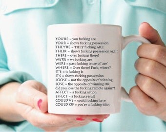 Grammar Mug, Funny Grammar Mug, Funny Grammar Gift, Grammar Gift, Grammar Police Mug, Grammar Police, gift for grammar mug,Funny Coffee Mug