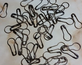 Bulb Pins- Garment Pins, Gourd Pin, Pear Shaped Safety Pins, Stitch Marking Pins