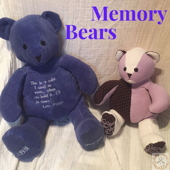 memory bear etsy