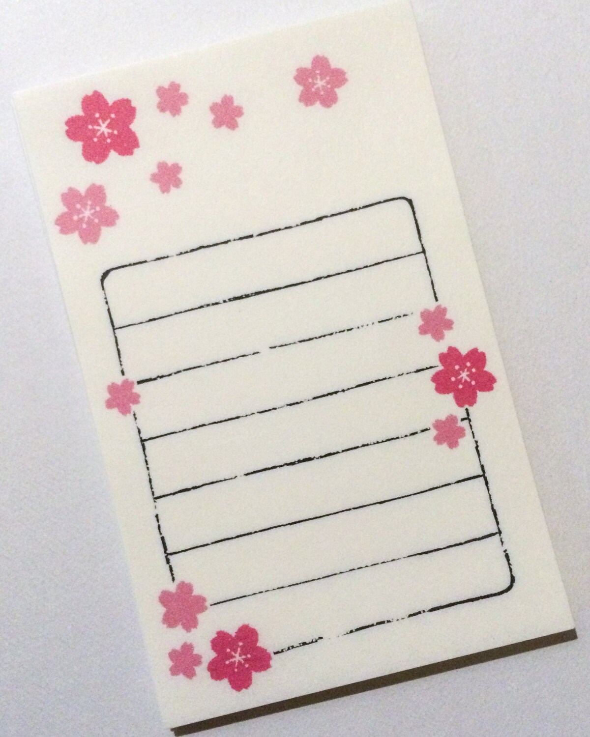 Mini Japanese Letter Set - Cherry Blossom Stationery from PasoKuma on Etsy Studio