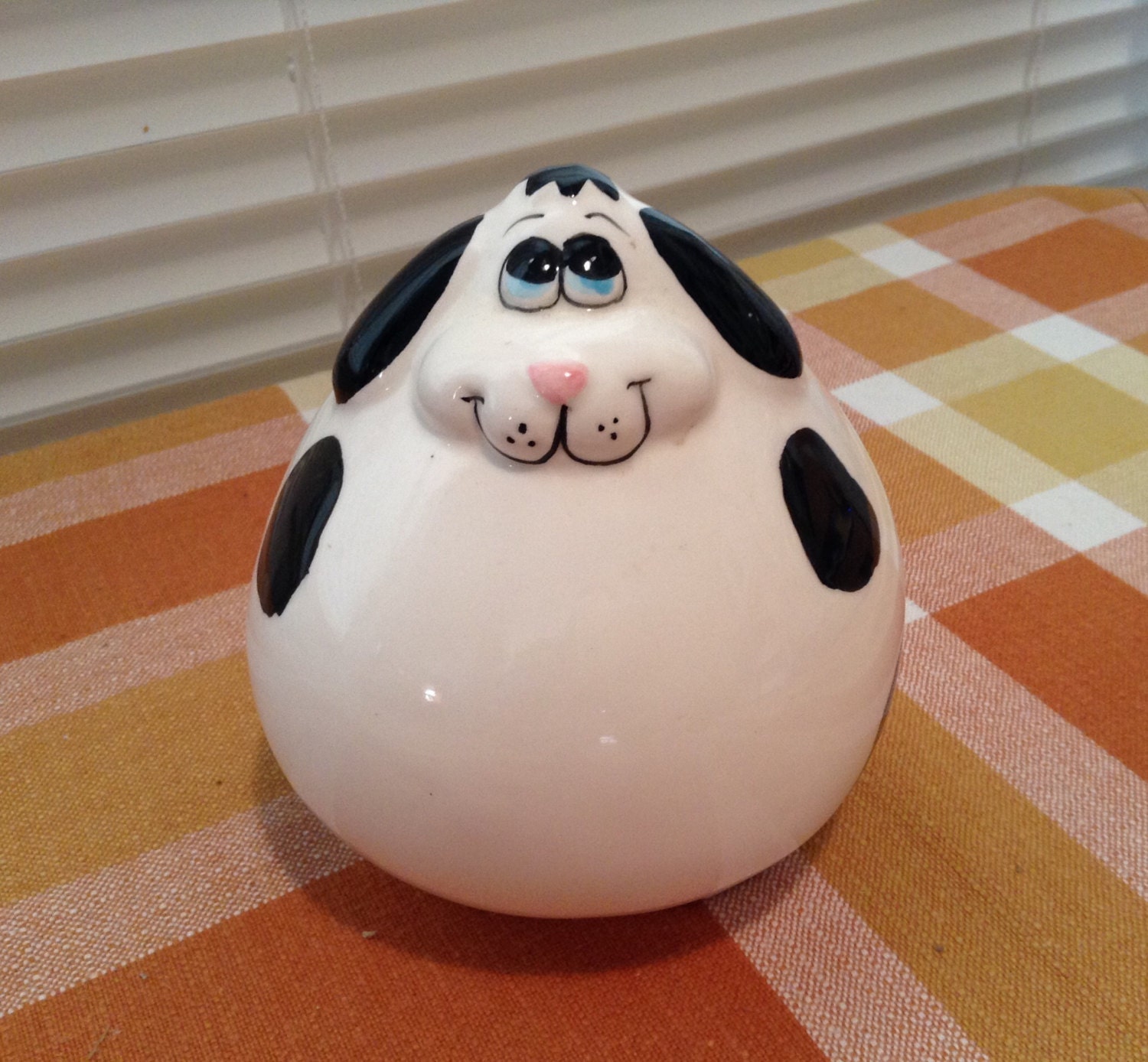 Vintage Dog Piggy Bank Ceramic Piggy Bank Nursery Decor