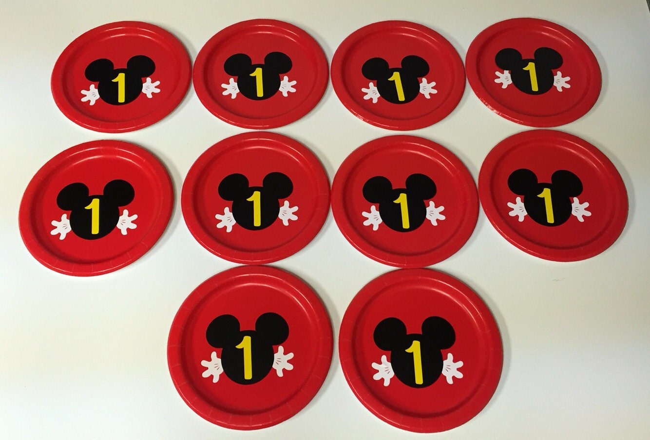 Mickey Mouse Plates Mickey Mouse Birthday Party Plates