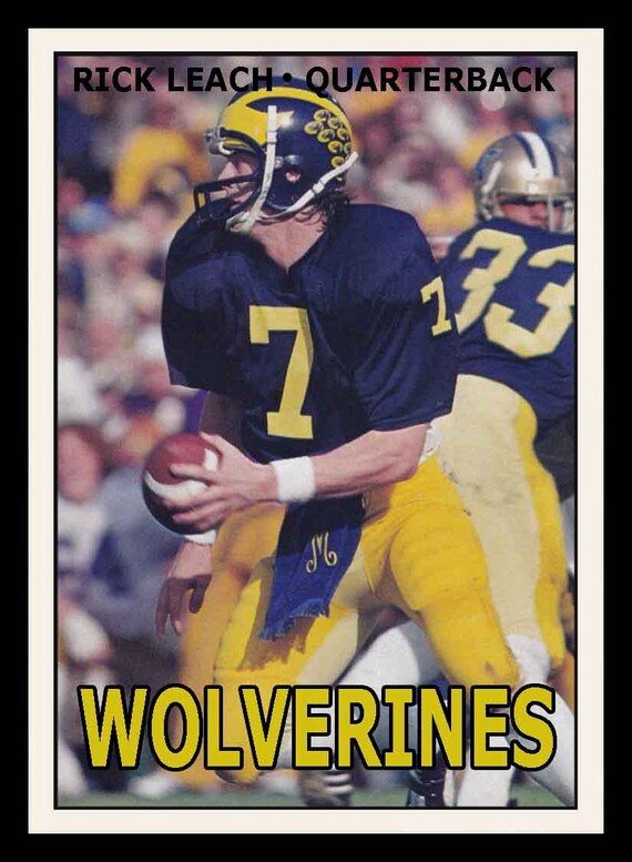 Michigan Wolverines Rick Leach Quarterback by