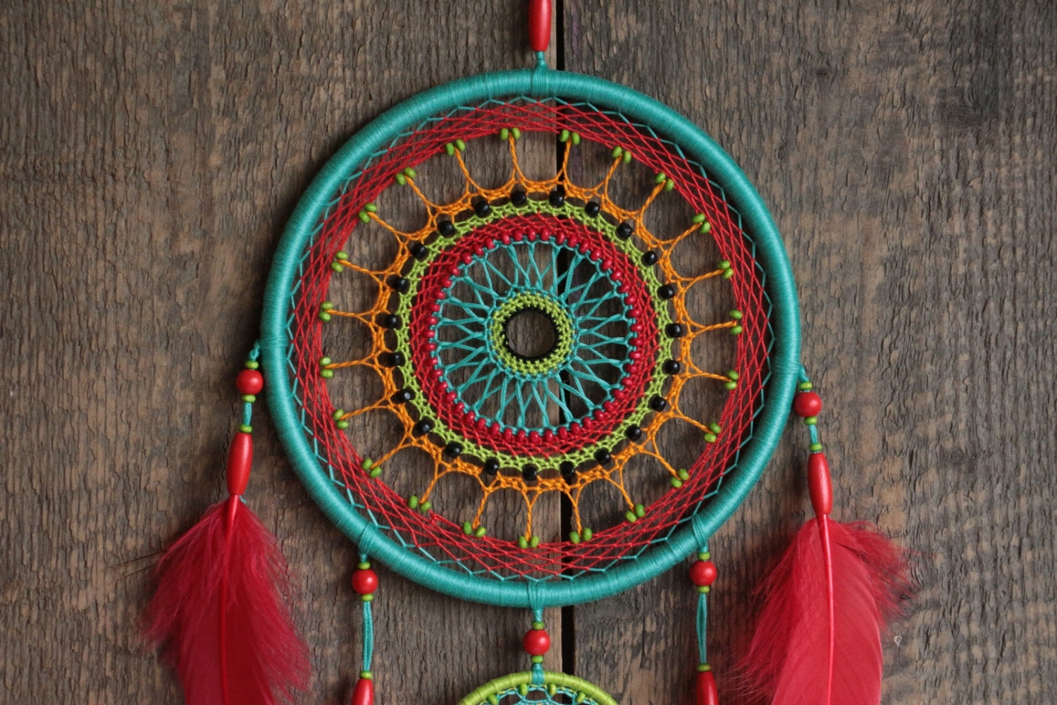 Dream catcher multi color/Bright dreamcatcher by MyHappyDreams