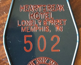Elvis Presley Inspired Heart Break Hotel Keytag