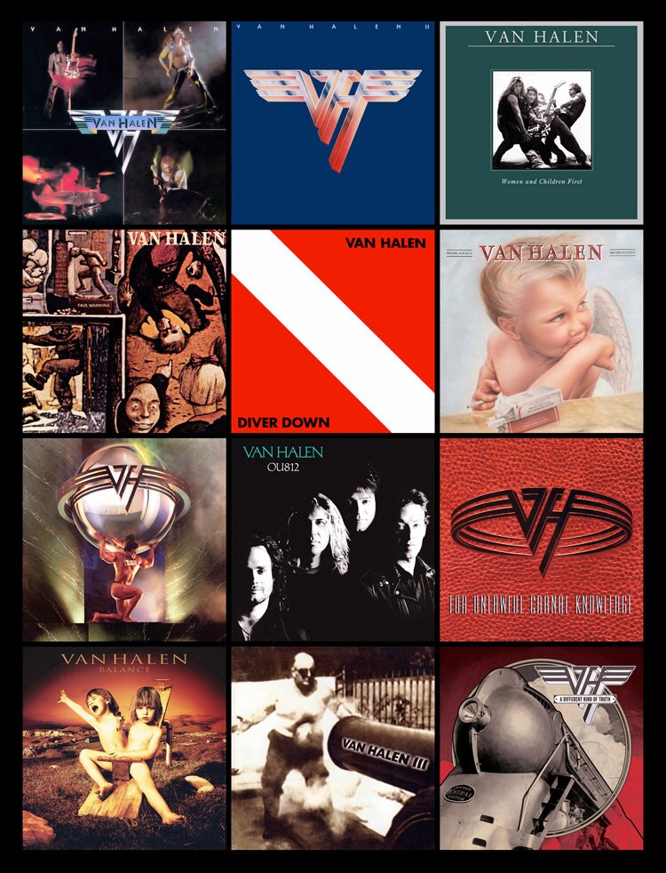 VAN HALEN discography 4.5 x 3.5