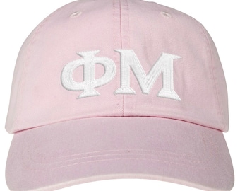 Phi Mu Lettered Premium Pastel Hat
