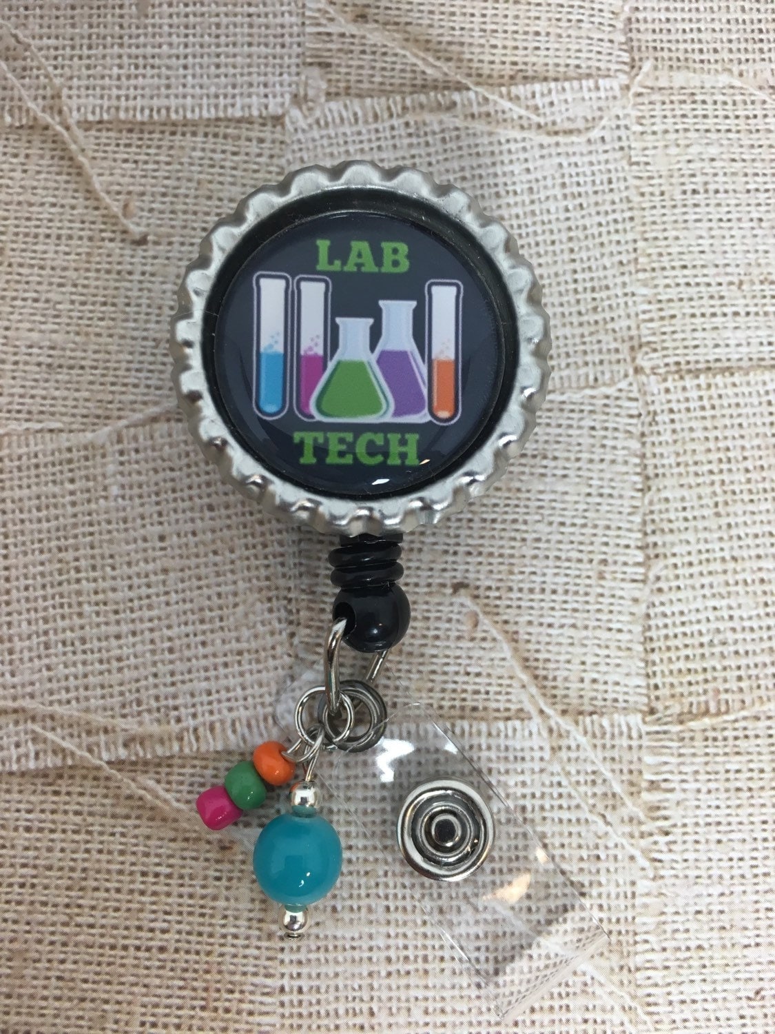 Lab Tech Retractable Badge Reel