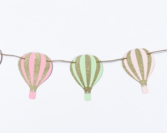 Hot Air Balloons Garland | Hot Air Balloon Banner | Hot Air Balloon Decoration | Hot Air Balloon Decor | Hot Air Balloon Party