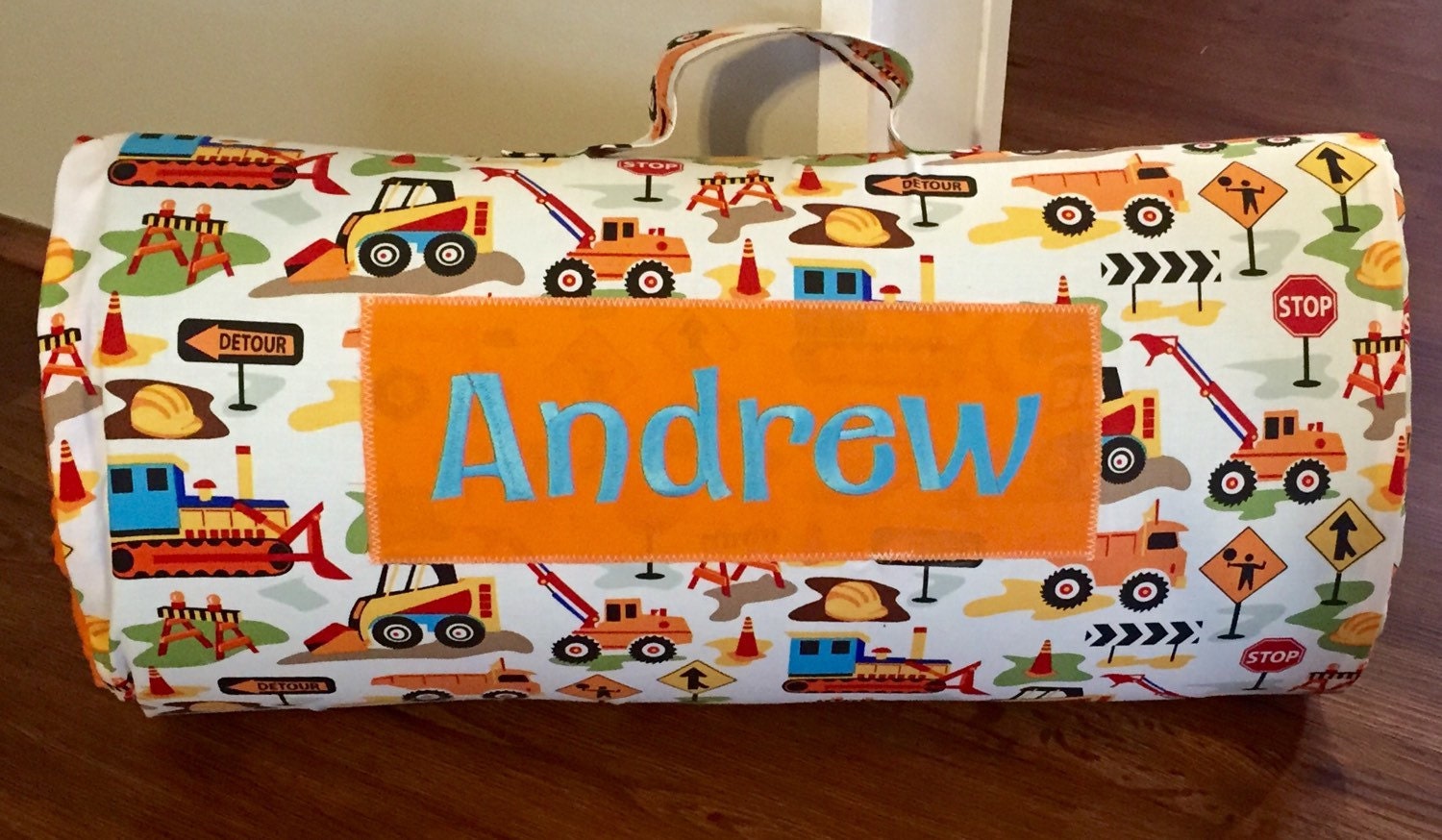 Construction Kinder Nap Mat/ Nap Mat/ Daycare Mat/ Preschool