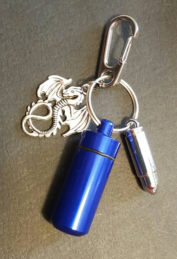 Keepsake Keychain with Charm 5 Color Choices Cremation