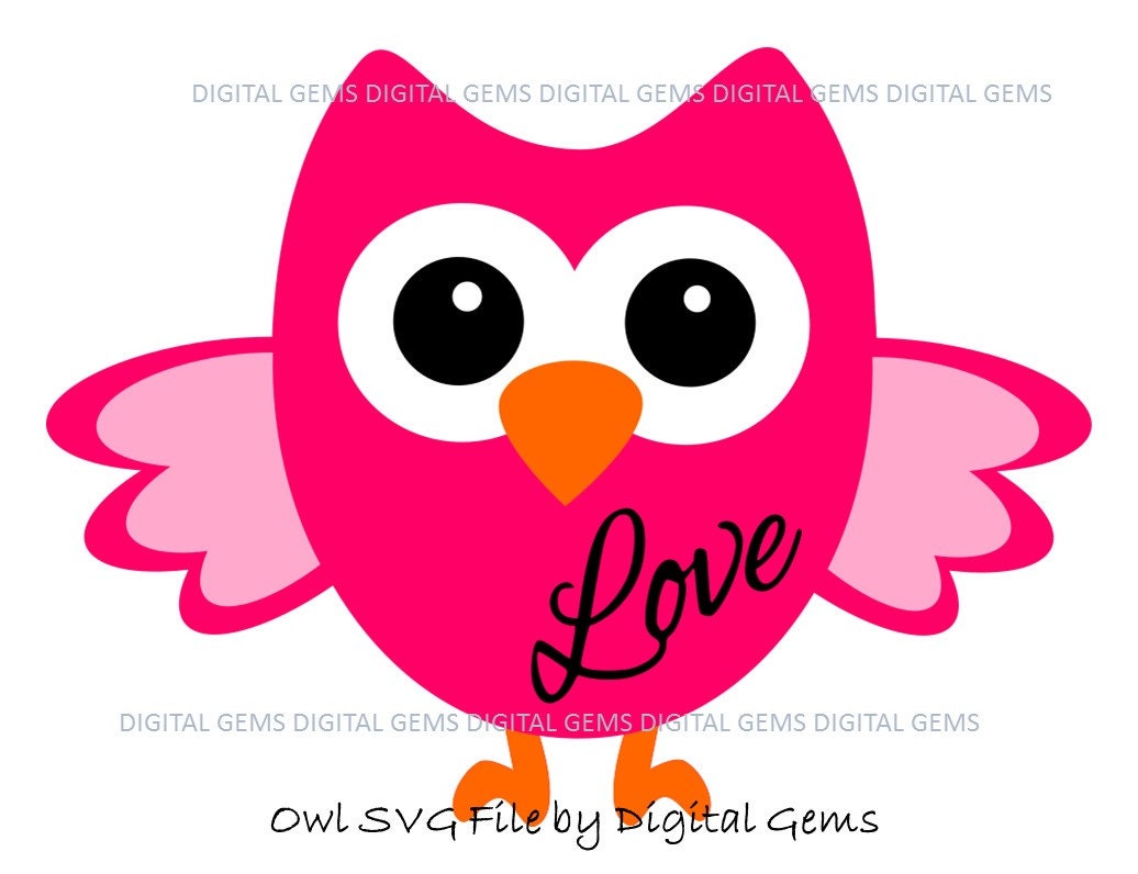 Download Owl Love SVG Cutting File for Cricut Design Space / by ...