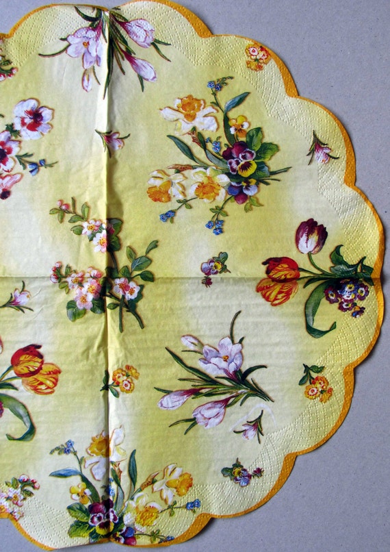 decoupage supplies art Decoupage napkins paper Flowers Scrapbooking Spring