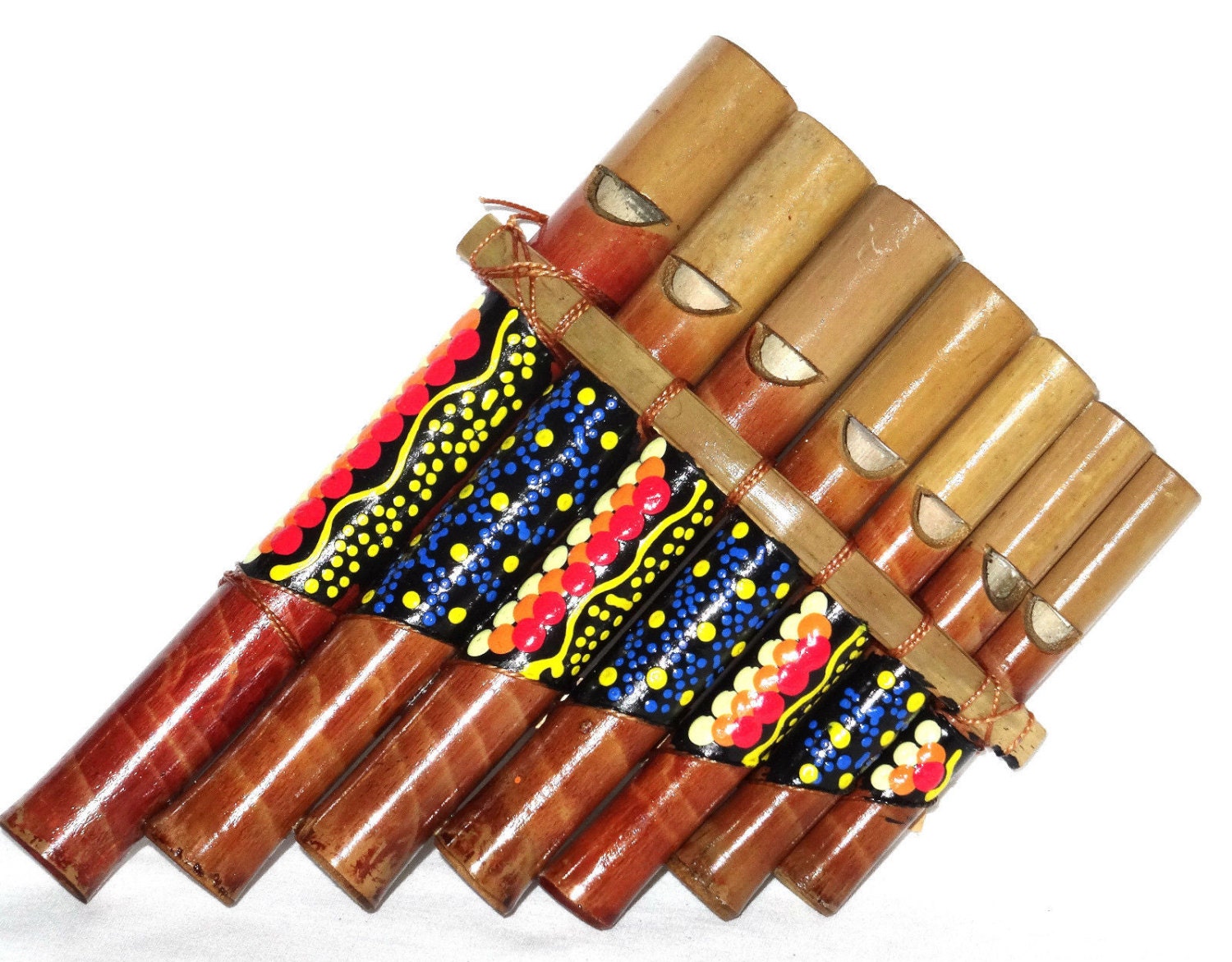 Pan flute bamboo Instrument music wood crafts by MadeInZen on Etsy