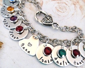 Personalized Nana Bracelet,Hand Made Nana Bracelet, Grandma Bracelet,Grandma Gift,Grandma Jewelry,Nana Jewelry,Gift for Grandma,Custom Gift