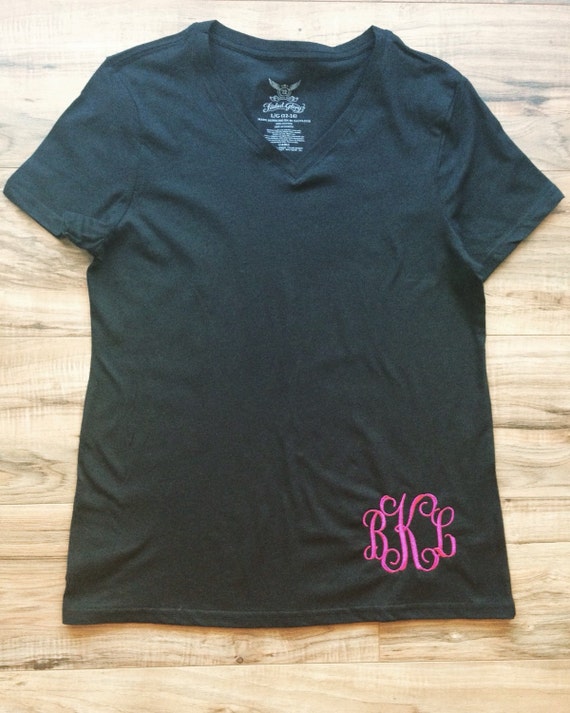 Women's monogram shirt monogrammed shirt for by SouthernStoneStyle