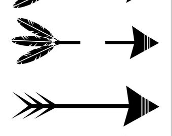 arrow SVG, arrow words SVG, arrow feathers SVG, arrow cut file, tribal svg, tribal cut file, arrows svg, feathers svg, tribal name svg