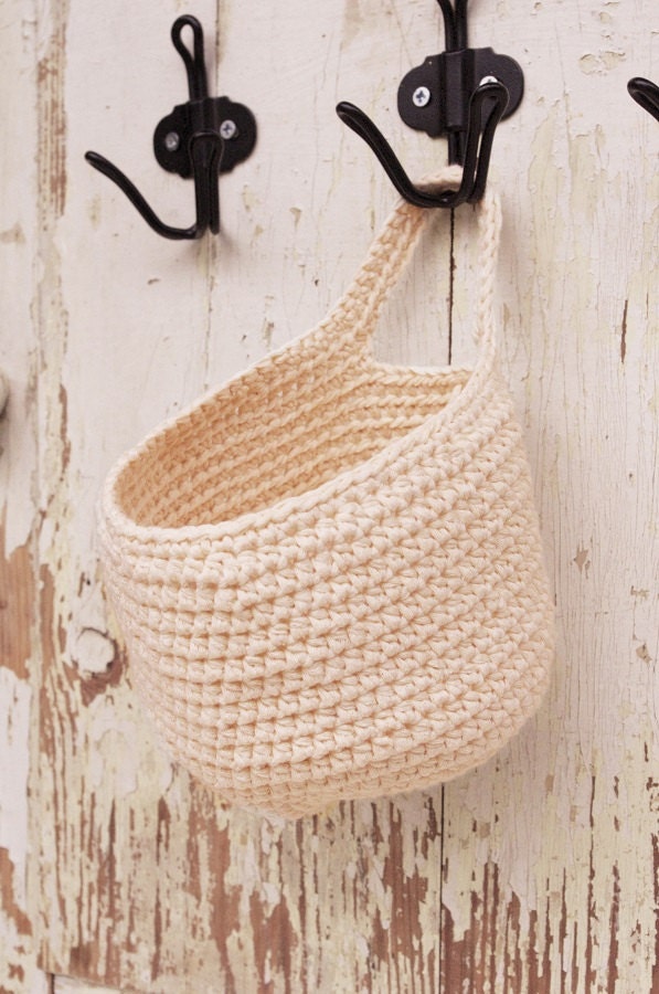 small hanging basket door knob basket nursery decor nursery