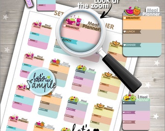 60%OFF - Meal Planner Stickers, Printable Planner Stickers, Food Stickers, Box Stickers, Kawaii Stickers, Planner Accessories, Meal