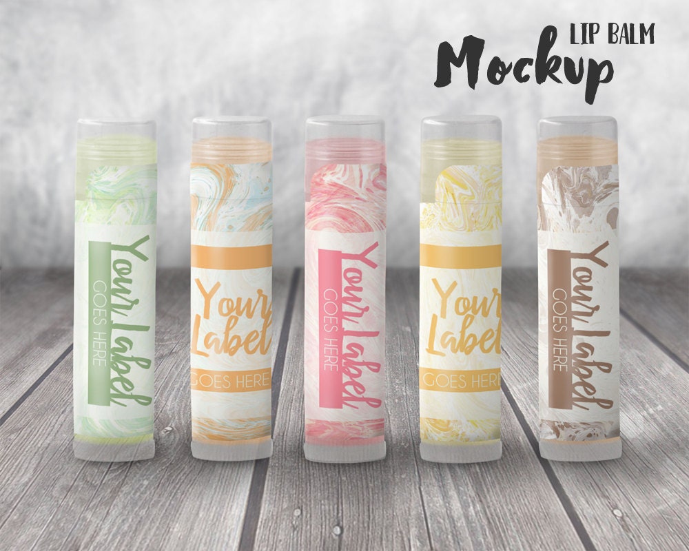 Download Lip Balm Mockup Template Party Favors Lip Balm Set Lip