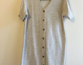 cream jersey dress