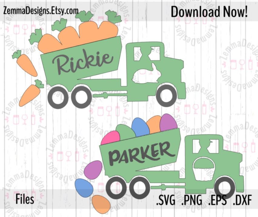 Easter svg dump truck svg file types. .DXF .SVG .PNG