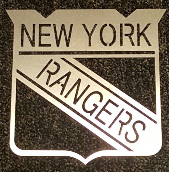 New York Rangers Metal Wall Art Sign by PerfectCutMetal on Etsy