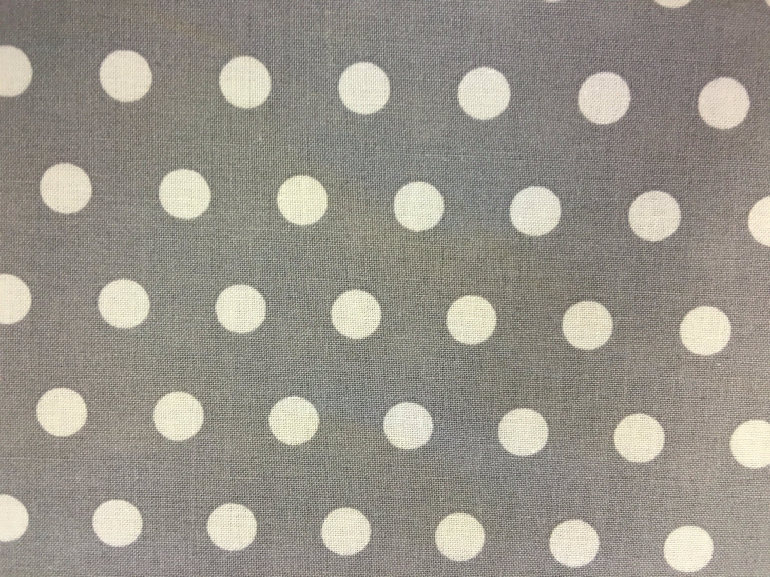 Polka Dot Grey And White Polka Dots Fabric Material