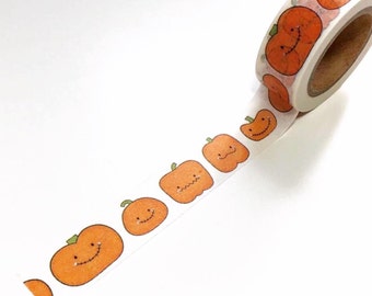 Pumpkin washi tape, Halloween washi tape, Fall Washi tape , planner washi, washi tape