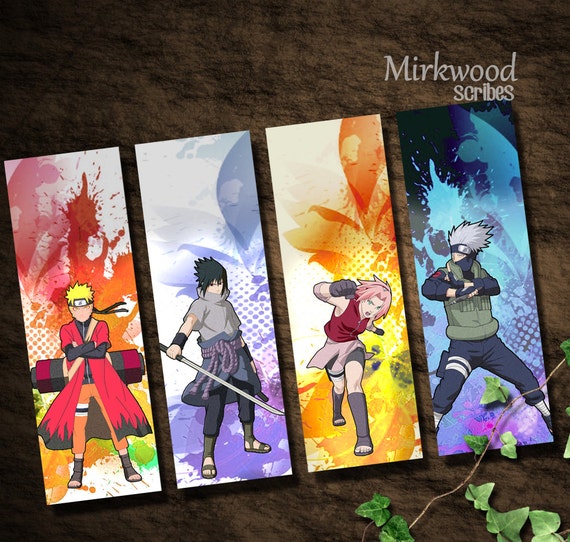 naruto bookmarks team 7 naruto sasuke sakrua