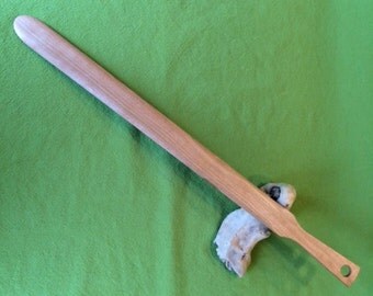 Items similar to Uff-da!! Wood Lefse Turning Stick, Norwegian Folk Art ...