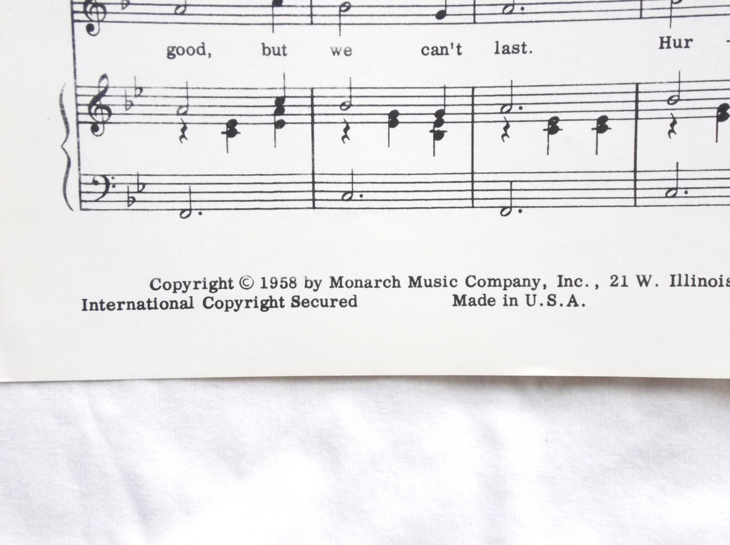 Original 1958 sheet music The Chipmunk Song by OzmasTreasureRoom