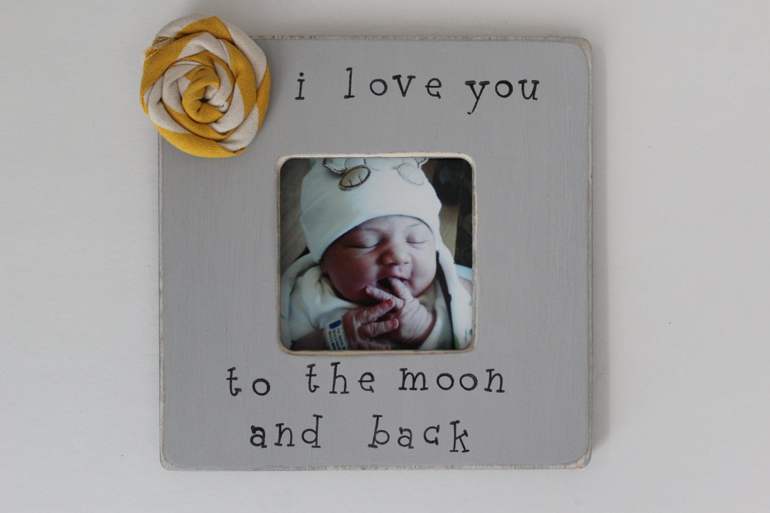 I Love You To The Moon and Back Picture Frame Rustic Picture