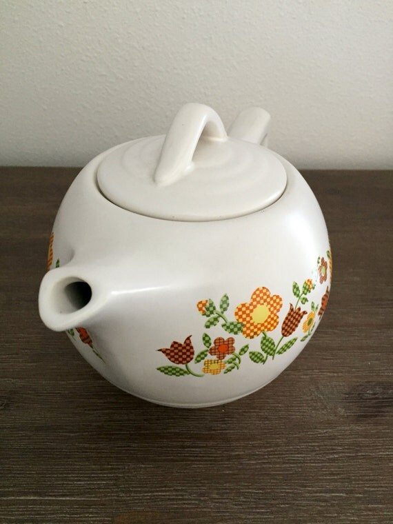 McCoy USA Ceramic Teapot McCoy Floral Teapot Vintage McCoy