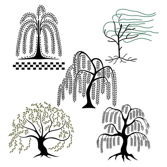 Willow Tree Cuttable Designs SVG DXF EPS use with Silhouette