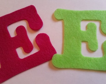 Large FELT 3.5" Capital Letters, Craft Letters and Numbers, Felt Alphabet, 3.5" Die Cut Letters and Numbers