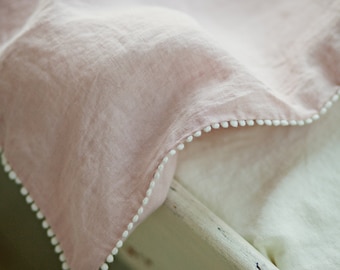 Linen baby bedding set. Soft stonewashed linen bedding for children. Linen nursery bedding. Baby duvet cover and pillow case. Natural