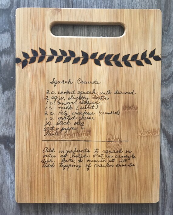 Recipe Cutting Board