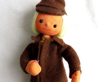 Vintage doll, Stewardess, Figurine, Rare doll, 1970s