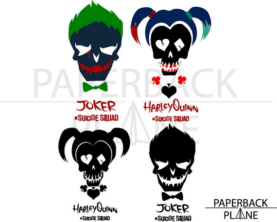 Suicide squad SVG PNG DXF Files for Cricut Silhouette