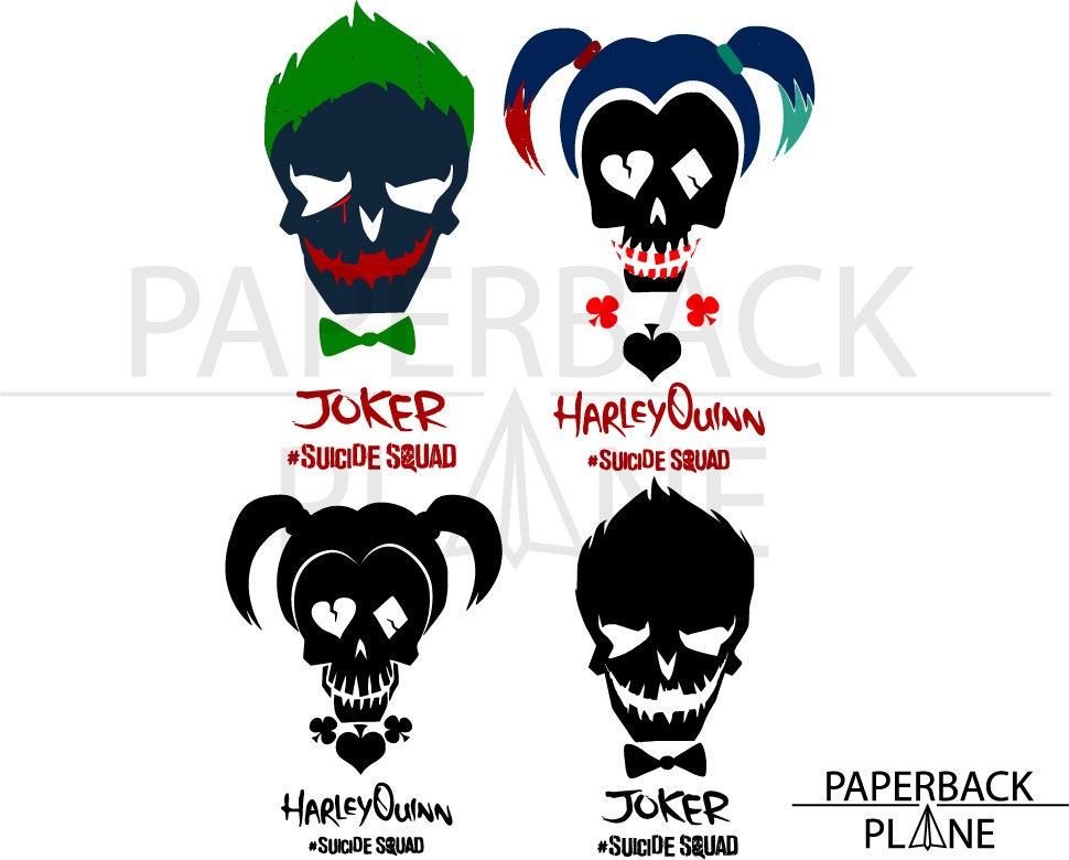 Suicide Squad Svg Png Dxf Files For Cricut Silhouette