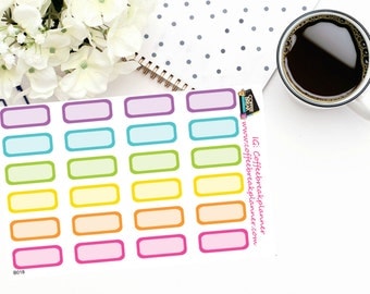 Planner Stickers | Personal Sized Planner Sticker Boxes| For use in a variety of planner types|B018