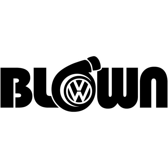 Volkswagen Vw Blown Turbo Euro Eurogasm Decal Sticker Car 