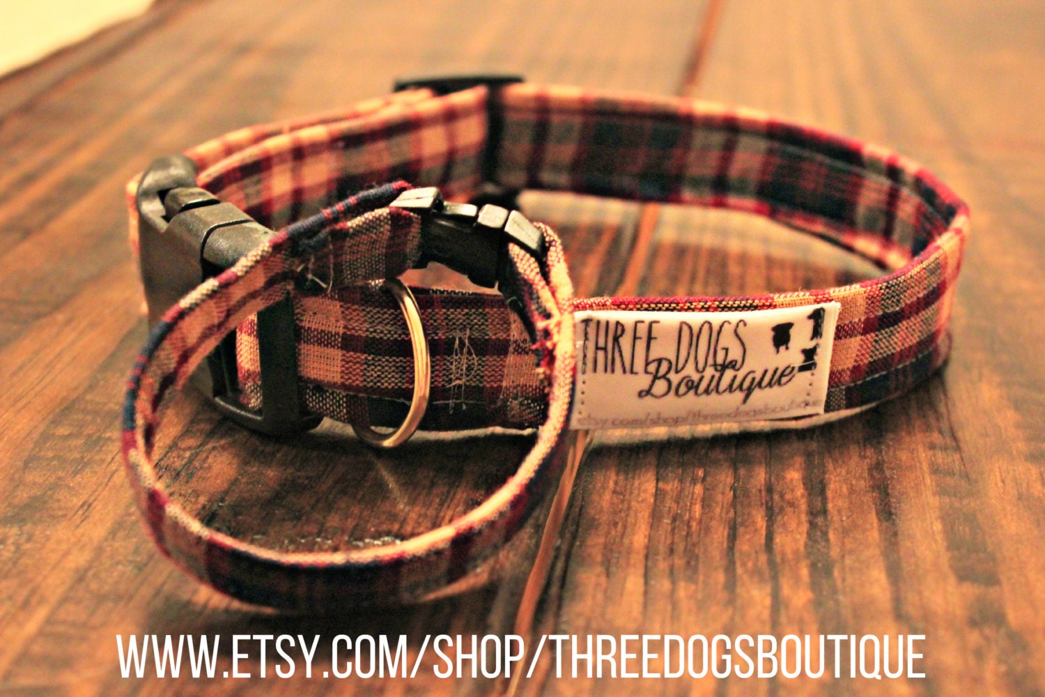 Dog Collar with optional bff bracelet The by ThreeDogsBoutique