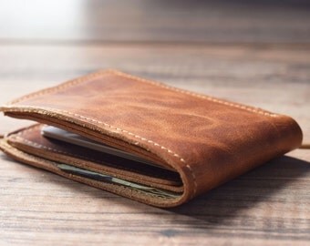 Classic Bifold Wallet, Mens leather wallet, Leather wallet, Personalized wallet, Monogrammed wallet, Awesome gift wallet