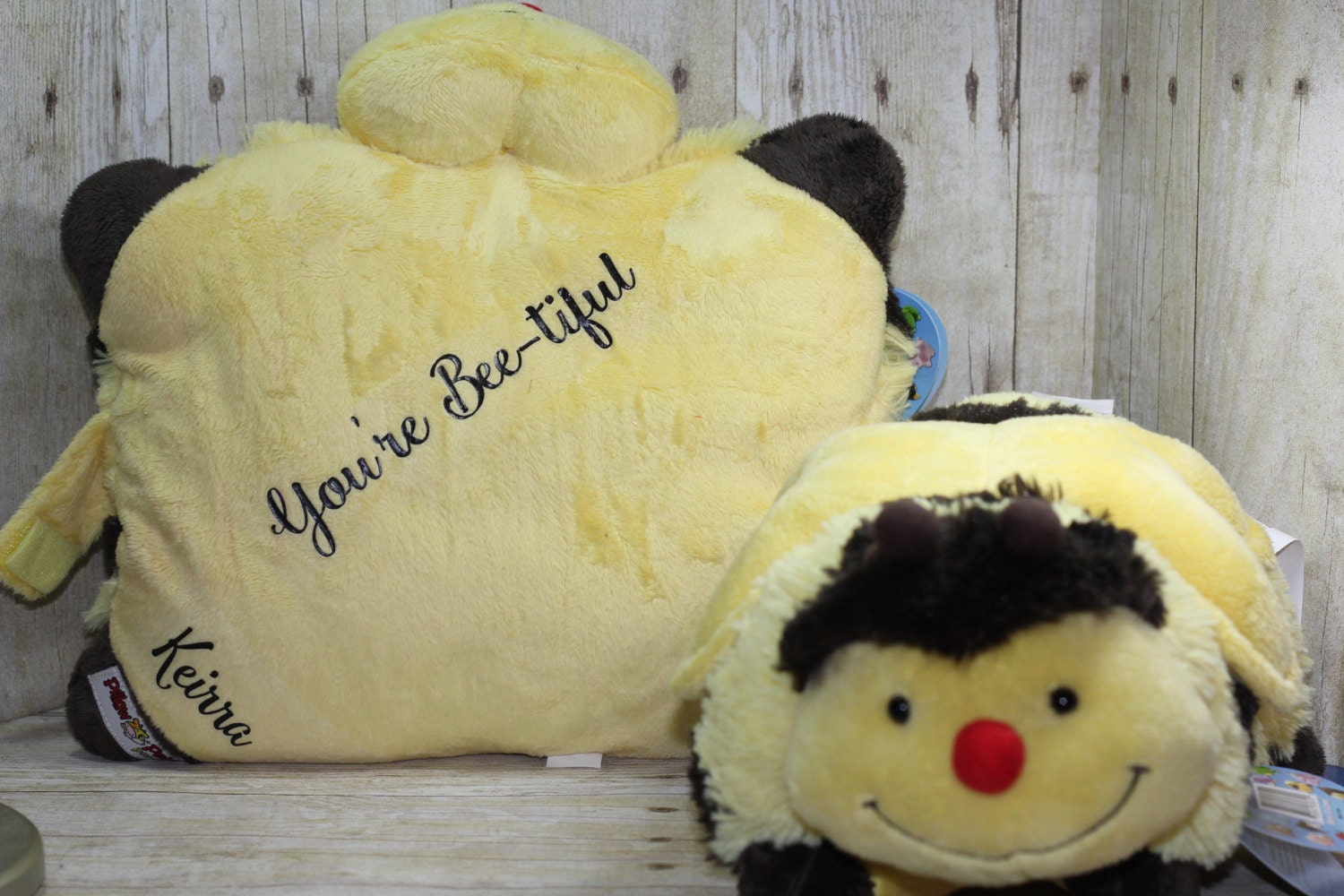 Personalized Bumble Bee Pillow Pet Customized Pillow Pet Car