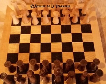 Chess set complete with medieval/viking inspired