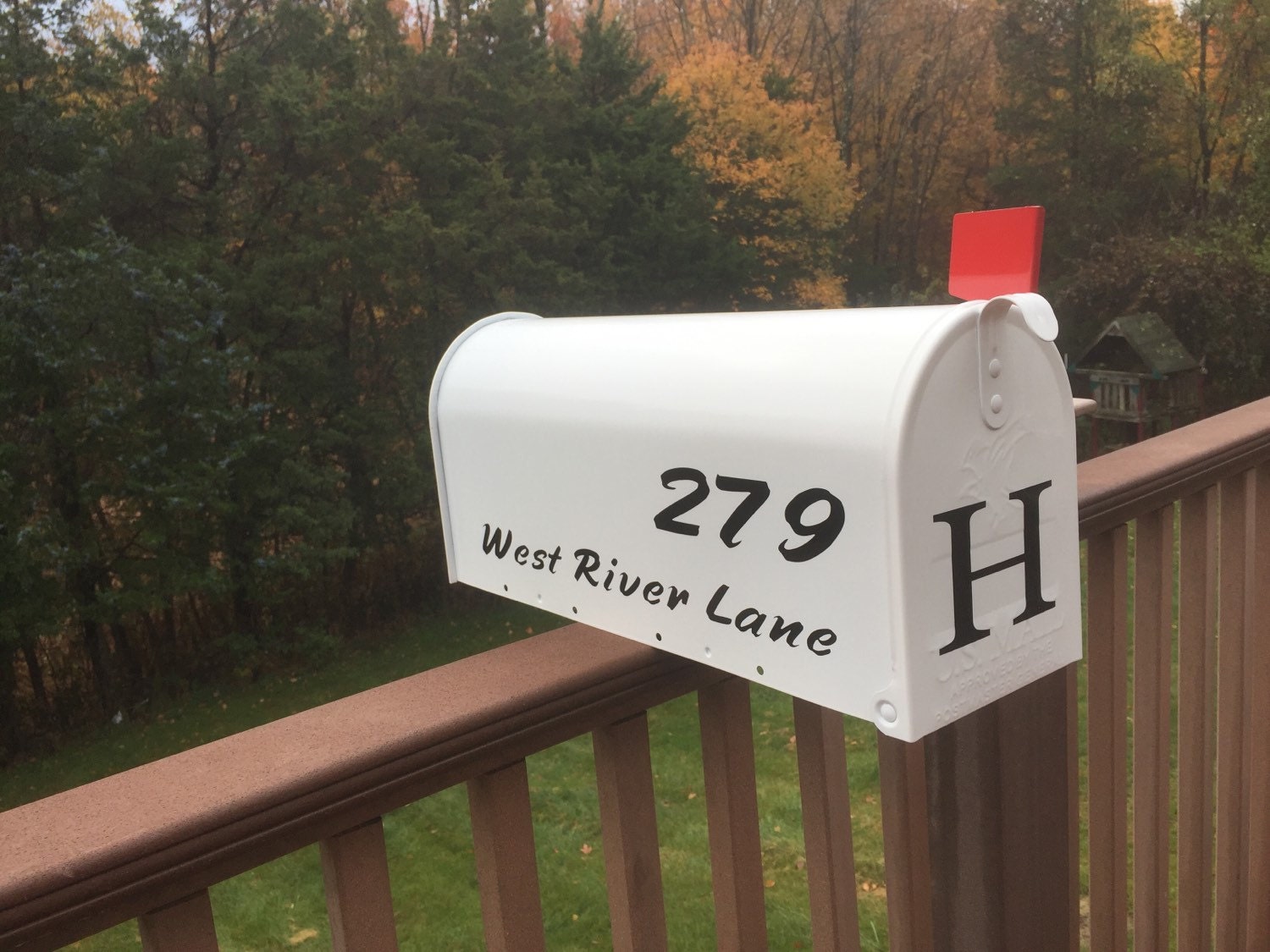 Mailbox Lettering Custom Vinyl lettering Monogrammed