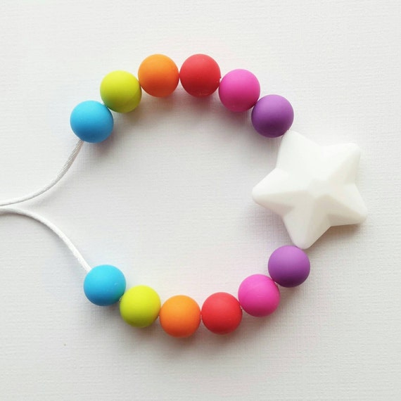 Chew Necklace for Kids Sensory Necklace by SweetPeaandMeBeads