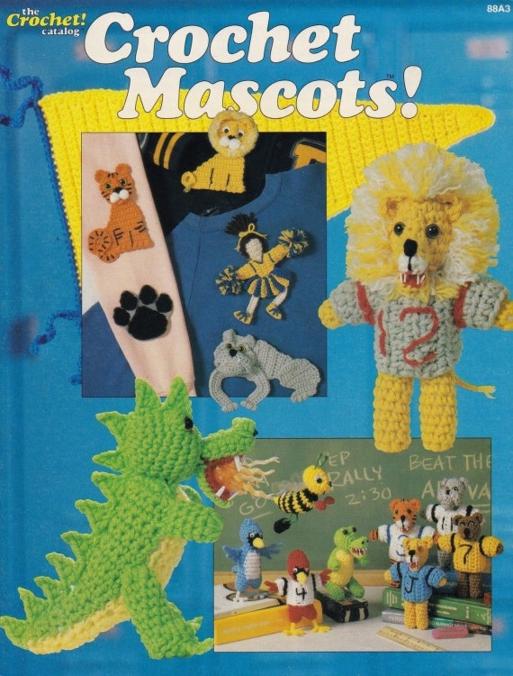 pattern crochet yellow jacket Booklet Toy Mascots, Pattern Crochet 88A3 Dragon The Catalog Crochet